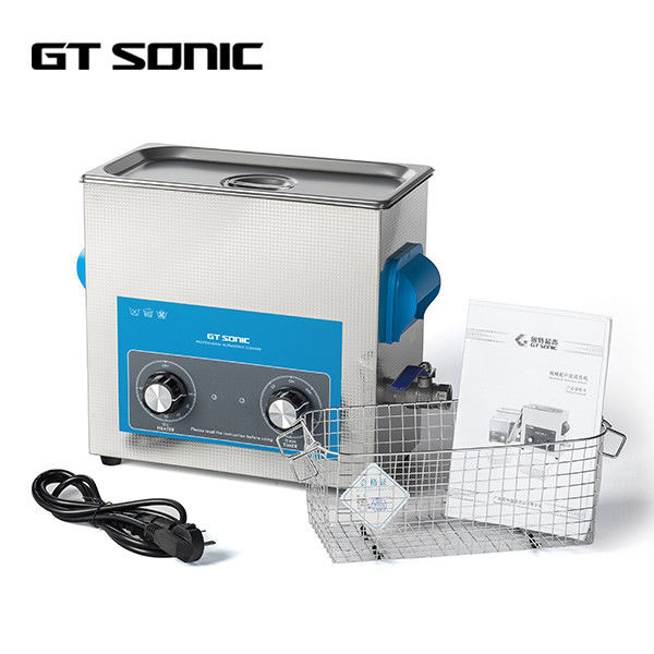 6L Laboratory Manual Ultrasonic Cleaner 40kHz 150W With Drain Valve SUS304