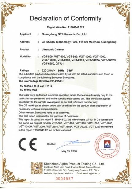 Guangdong GT Ultrasonic Co.,Ltd